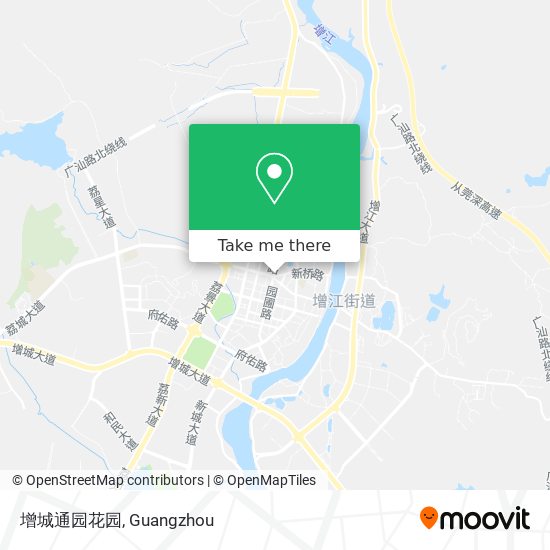 增城通园花园 map