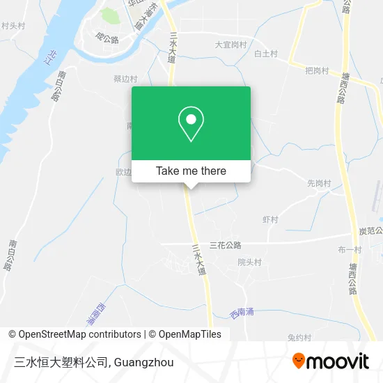 三水恒大塑料公司 map