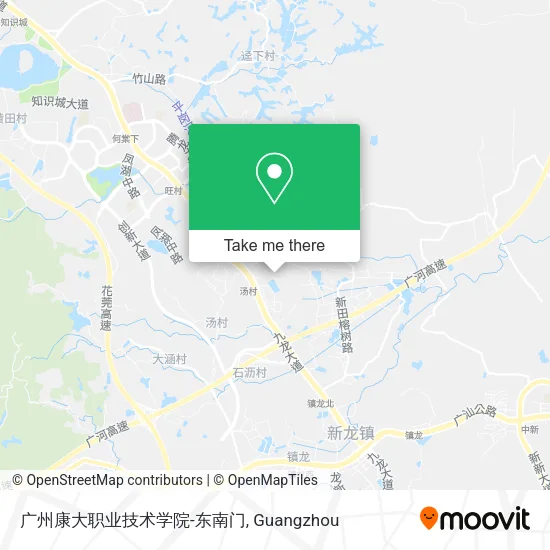 广州康大职业技术学院-东南门 map