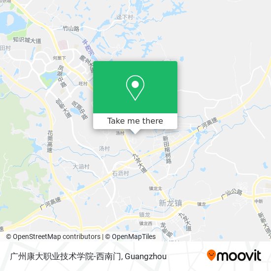 广州康大职业技术学院-西南门 map