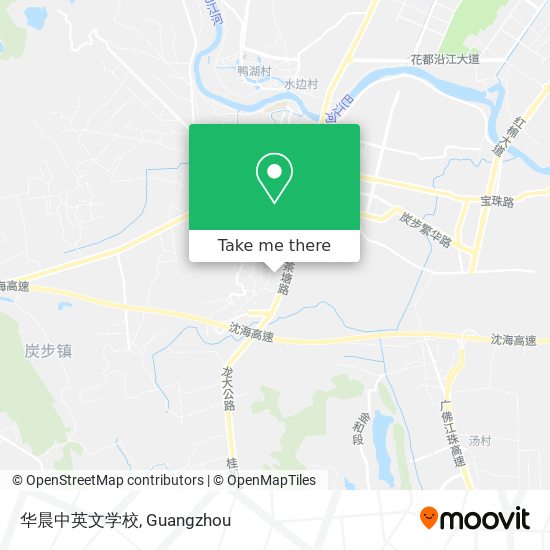 华晨中英文学校 map
