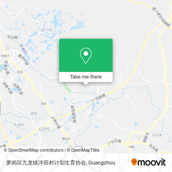 萝岗区九龙镇洋田村计划生育协会 map