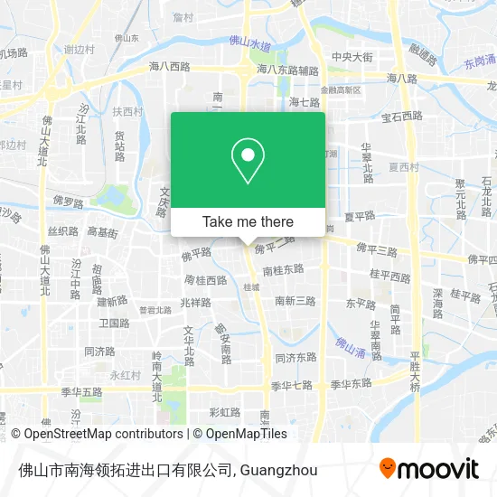 佛山市南海领拓进出口有限公司 map