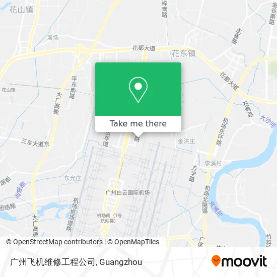 广州飞机维修工程公司 map