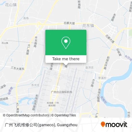 广州飞机维修公司(gameco) map