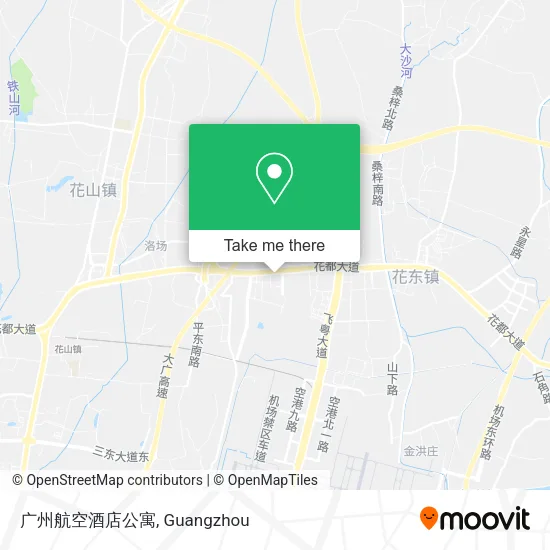 广州航空酒店公寓 map