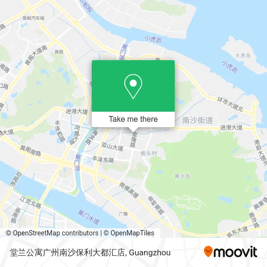 堂兰公寓广州南沙保利大都汇店 map