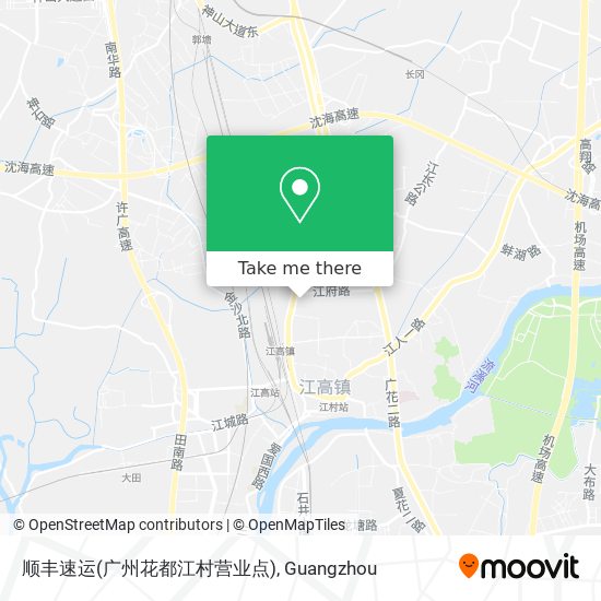 顺丰速运(广州花都江村营业点) map