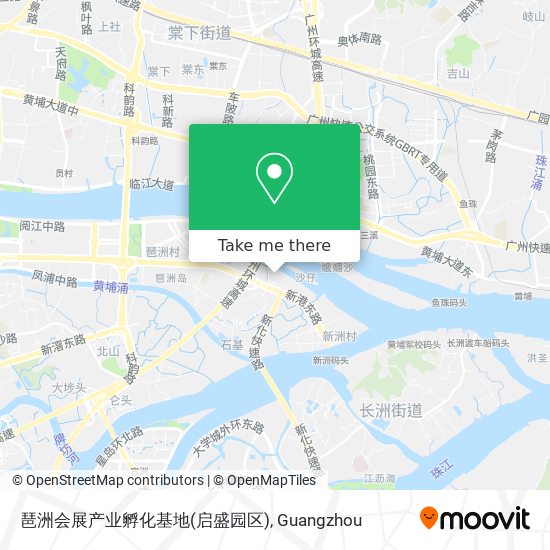 琶洲会展产业孵化基地(启盛园区) map