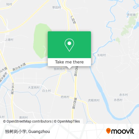 独树岗小学 map
