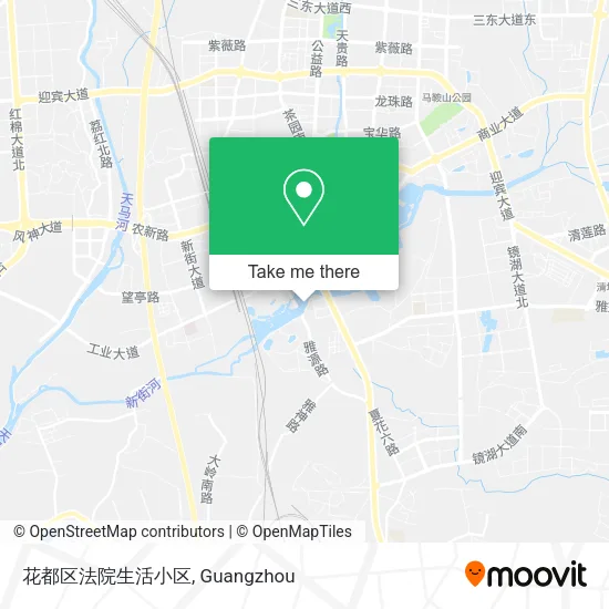 花都区法院生活小区 map