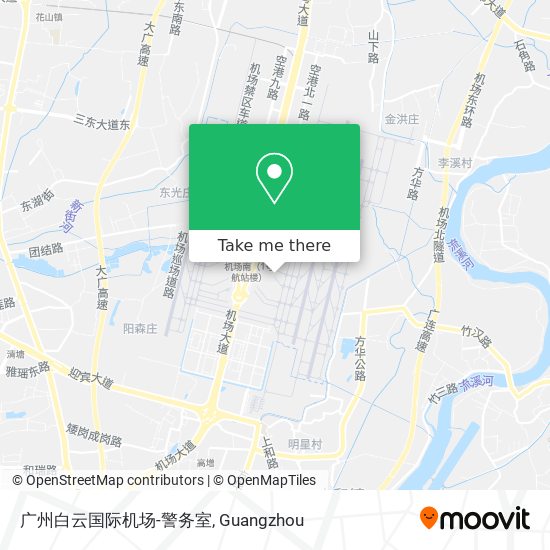 广州白云国际机场-警务室 map