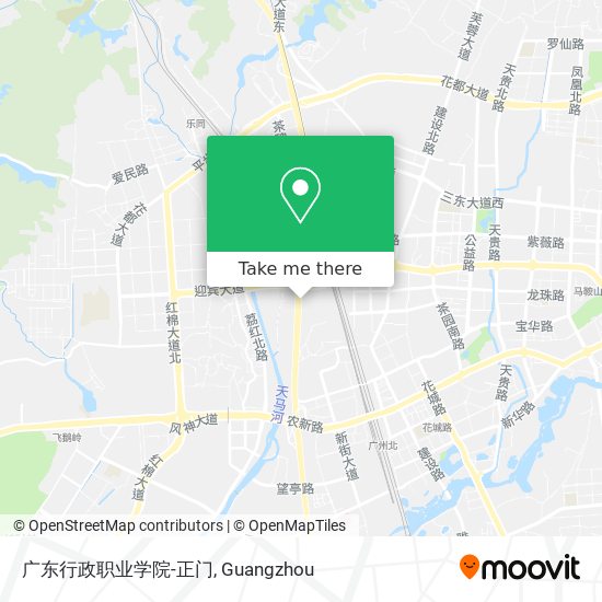 广东行政职业学院-正门 map