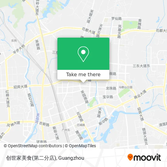 创世家美食(第二分店) map