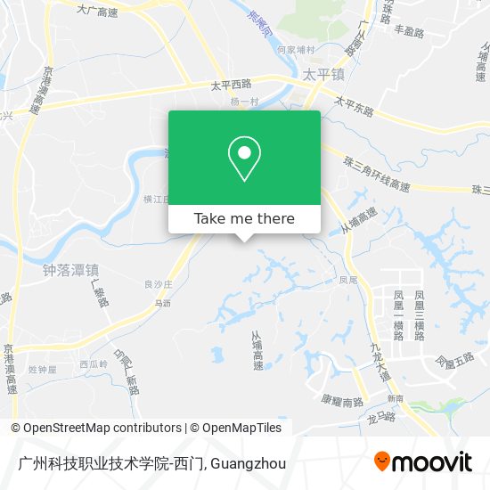 广州科技职业技术学院-西门 map