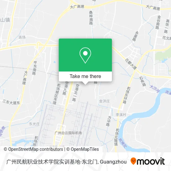 广州民航职业技术学院实训基地-东北门 map