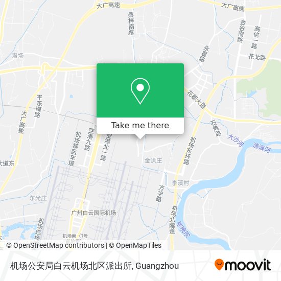 机场公安局白云机场北区派出所 map
