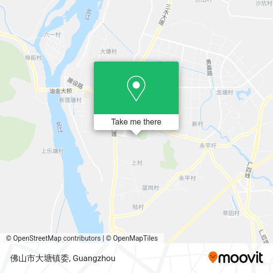 佛山市大塘镇委 map