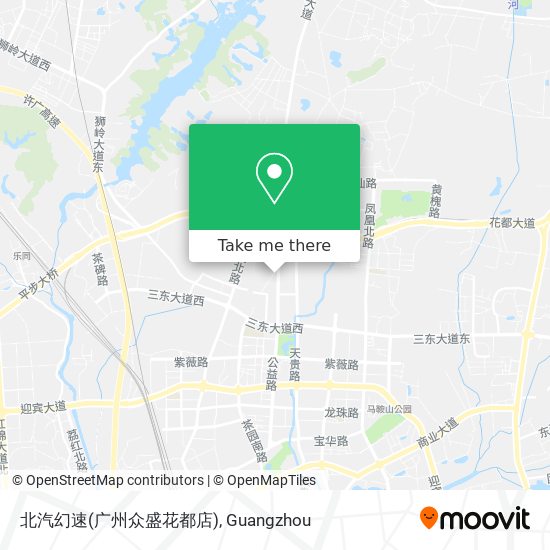 北汽幻速(广州众盛花都店) map