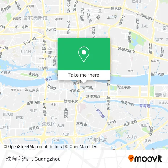珠海啤酒厂 map