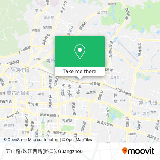 五山路/珠江西路(路口) map