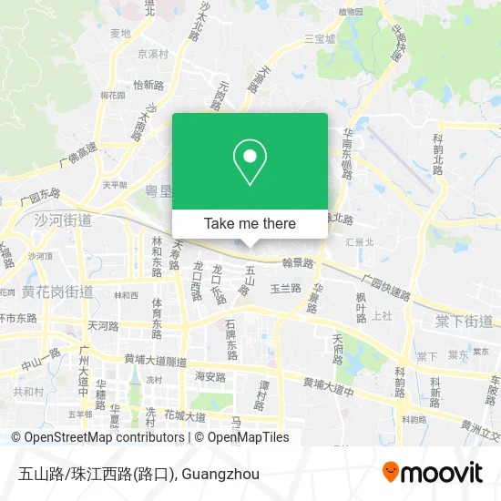五山路/珠江西路(路口) map