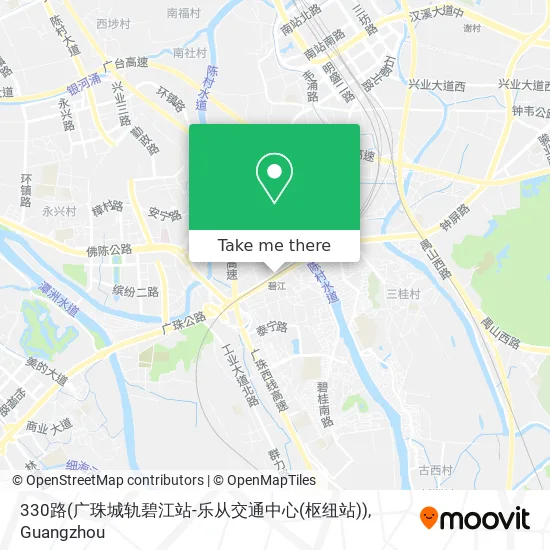 330路(广珠城轨碧江站-乐从交通中心(枢纽站)) map