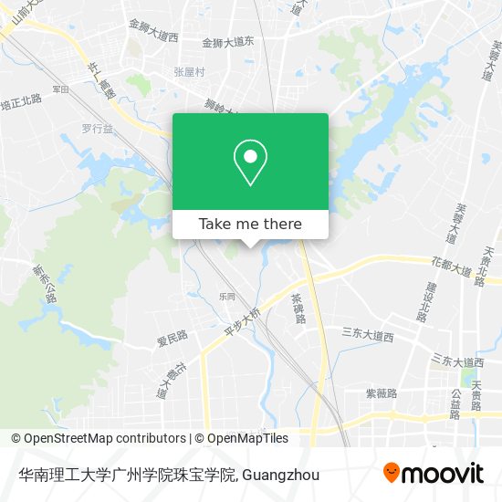 华南理工大学广州学院珠宝学院 map