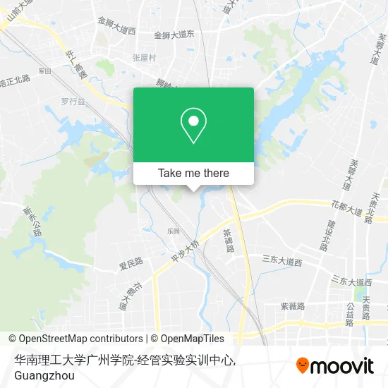 华南理工大学广州学院-经管实验实训中心 map