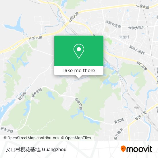 义山村樱花基地 map