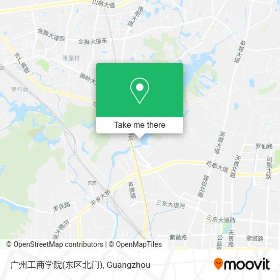 广州工商学院(东区北门) map