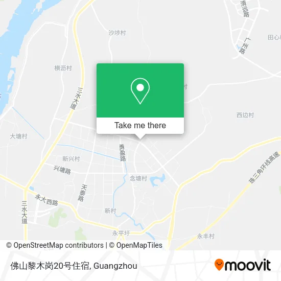 佛山黎木岗20号住宿 map
