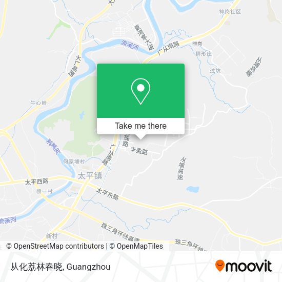 从化荔林春晓 map