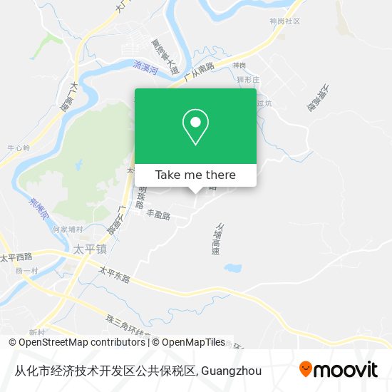 从化市经济技术开发区公共保税区 map
