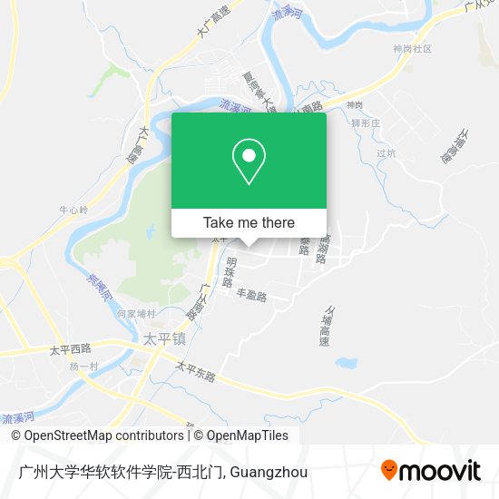 广州大学华软软件学院-西北门 map