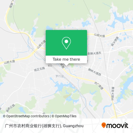 广州市农村商业银行(雄狮支行) map