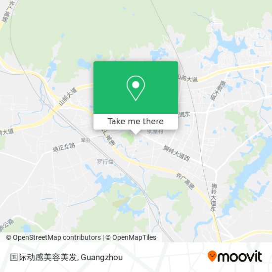 国际动感美容美发 map