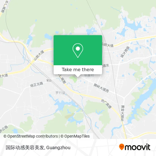 国际动感美容美发 map