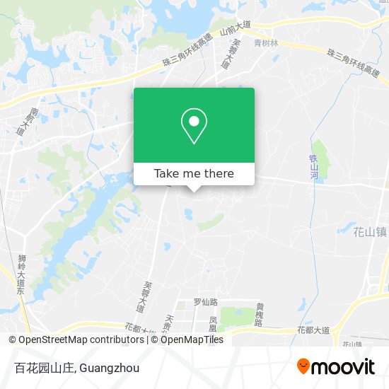 百花园山庄 map