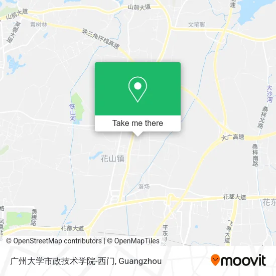 广州大学市政技术学院-西门 map