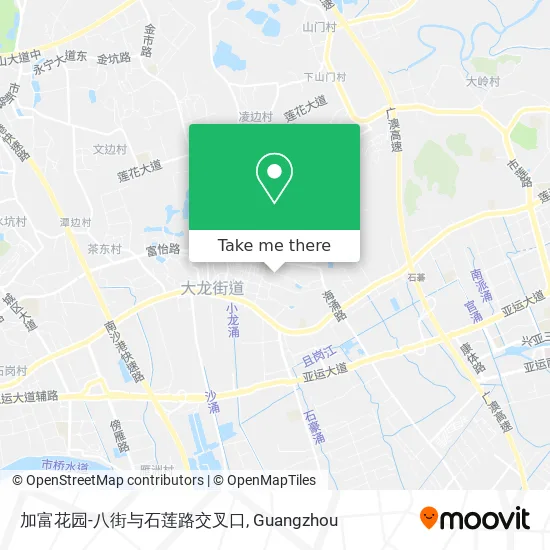 加富花园-八街与石莲路交叉口 map