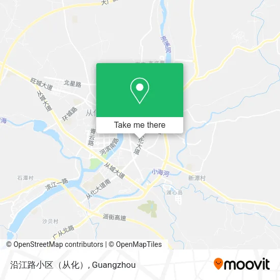 沿江路小区（从化） map