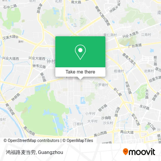 鸿福路麦当劳 map