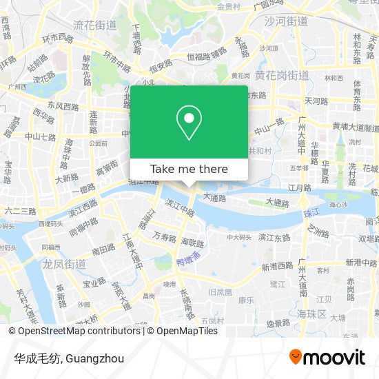 华成毛纺 map