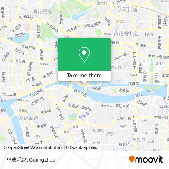 华成毛纺 map