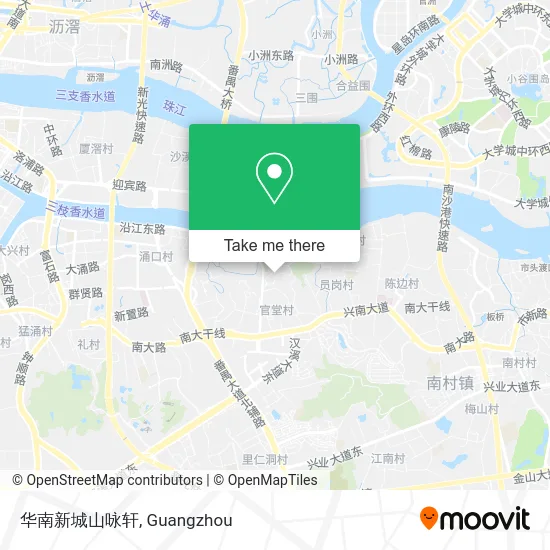 华南新城山咏轩 map