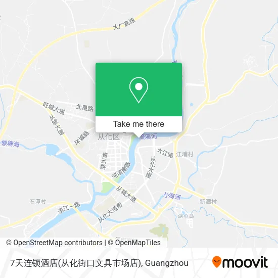 7天连锁酒店(从化街口文具市场店) map