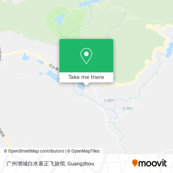 广州增城白水寨正飞旅馆 map