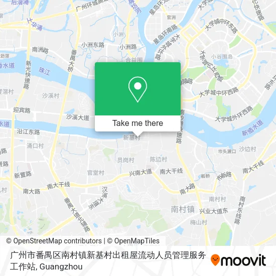 广州市番禺区南村镇新基村出租屋流动人员管理服务工作站 map