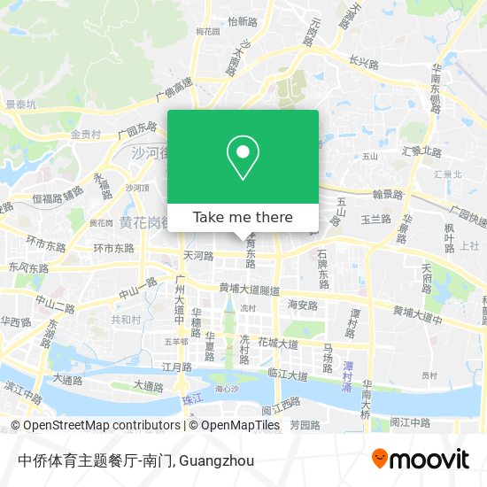 中侨体育主题餐厅-南门 map
